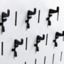 Wall Control Pegboard Standard Slotted Hook Pack - Slotted Metal Pegboard Hooks for Wall C