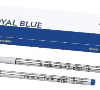 Montblanc Fineliner Refills (B) Royal Blue 124500 ? Pen Refills for Fineliner and Rollerba