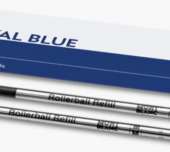 Montblanc Rollerball Refills (M) Royal Blue 124504 ? Quick-Drying Pen Refills for Montblan