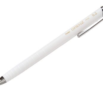 Pentel  Orenz Mechanical Pencil, B Lead, 0.2 mm, White Barrel