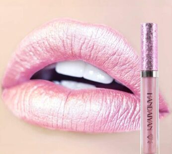 AIPUDE Metallic Diamond Liquid Glitter Shimmer Lipstick Nonstick Cup Makeup Lip Gloss (A)
