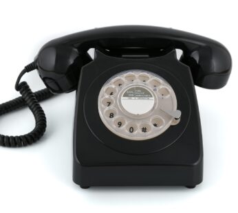 GPO 746 Rotary 1970s-style Retro Landline Phone – Curly Cord, Authentic Bell Ring