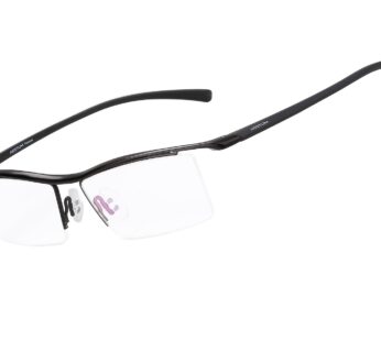 Agstum Pure Titanium Half Rimless Business Glasses Frame Eyeglasses Clear Lens