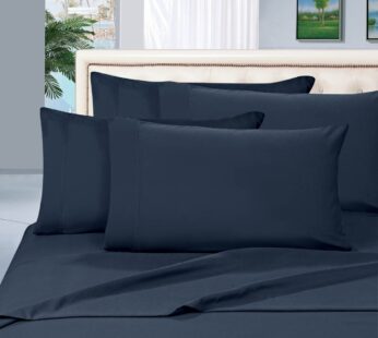 Elegant Comfort 1500 Thread Count Egyptian Quality 6 Piece Wrinkle Free and Fade Resistant