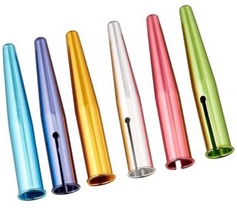 Kutsuwa HiLine Pencil Cap, Pack of 6, Assorted Metallic Color (RB016)