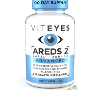 Viteyes AREDS 2 Advanced Eye Vitamins, Macular Support with Bilberry, grapeseed, FLORAGLO