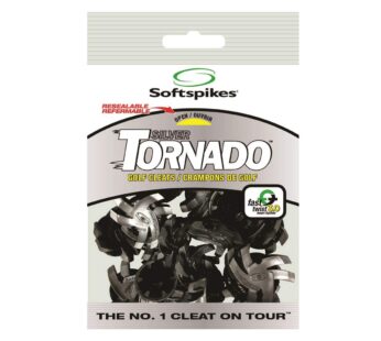 Soft Spikes Silver Tornado Golf Cleats – 18 Piece (Silver) (STTLCL-SB-EU)