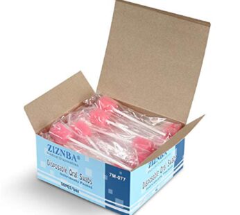 Disposable Oral Care Sponge Swabs(50pcs Pink)