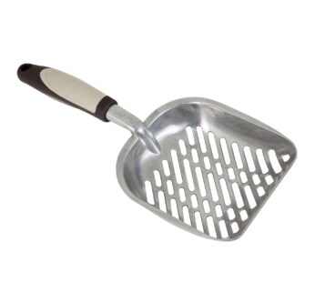 Petmate Metal Cat/Kitty Litter Scoop, Deep Shovel, Premium Non-Stick Large Scooper with No