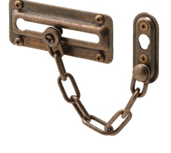 Defender Security U 10533 Antique Brass Chain Door Guard, single pack