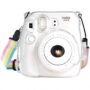 CAMSIR Crystal Camera Case With Adjustable Rainbow Shoulder Strap for Fujifilm Instax Mini