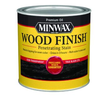 Minwax Wood Finish 227644444, 1/2 Pint, True Black