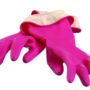 Casabella Premium Waterblock Reusable Household Cleaning Gloves, Medium, Pink