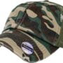 KBETHOS KBE-VM CAM Vintage Washed Cotton Baseball Cap, Camo