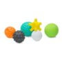Infantino Textured Multi Ball Set - Toy for Sensory Exploration and Engagement for Ages 6