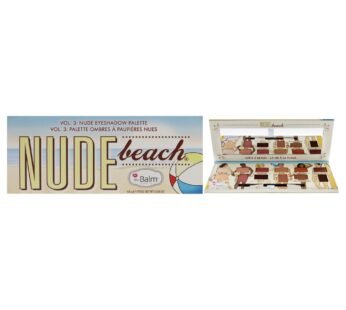 theBalm Nude Beach Eyeshadow Palette, Durable Long-Lasting, Professional Cosmetic Set, 12