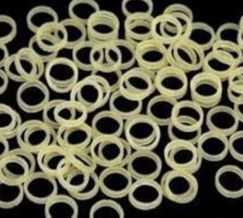 3/16 Inch Orthodontic Elastic Rubber Bands, 100 bands per pack, Natural, Heavy 4.5 Ounces