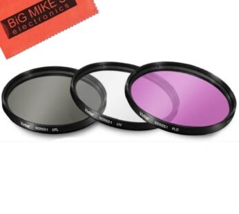 46mm 3 Piece Filter Kit (UV-CPL-FLD) for Panasonic Lumix DMC-G7 Camera with 14-42mm Lens,