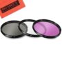 46mm 3 Piece Filter Kit (UV-CPL-FLD) for Panasonic Lumix DMC-G7 Camera with 14-42mm Lens,