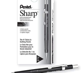Pentel Sharp Mechanical Pencil, 0.5mm, Black Barrel, 1 PENCIL (P205A)
