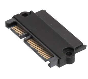 IO Crest SATA 22-pin 7+15 Male-Female Adapter, Protect SATA Connector from Frequent Detach