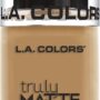 L.A. COLORS Truly Matte Foundation, Warm Honey, 1.35 Fl. Oz.