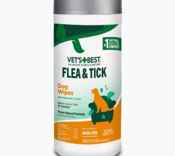 Vet’s Best Flea and Tick Wipes for Dogs and Cats – Flea Treatment for Cats and Dogs – Plan