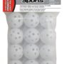 PrideSports Practice Golf Balls, Perforated, 12 Count