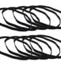 Honbay 10pcs Anti-Slip Thin Elastic Black Sports Headbands Yoga Head Band Sweatband for Me