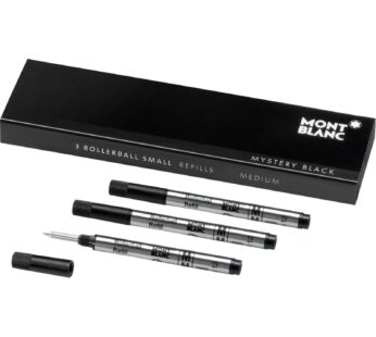 Mont Blanc Rollerball Refill, Small M, 3X1, Mystery Black (107323)