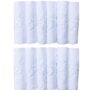 CoCoUSM Womens White Embroidered Cotton Lace Handkerchiefs Pack Bulk