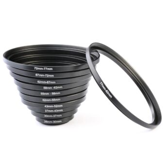 K&F Concept 11pcs Metal Stepping Rings Step Up Ring Set 26-30MM 30-37MM 37-43MM 43-52MM 52