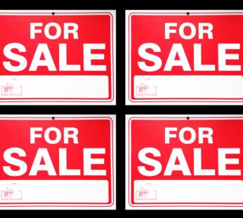 for Sale Sign 9 x 12 Inch – 4 Pack