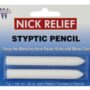 Nick Relief Styptic Pencil Twin Pack