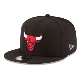 NEW ERA NBA Chicago Bulls Adult Men NBA 9Fifty Team Color Basic Snapback Cap,OSFA,Black