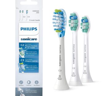 Philips Sonicare Genuine Toothbrush Head Variety Pack, C3 Premium Plaque Control and C2 Op