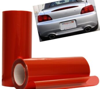 DIYAH 12 X 48 Inches Self Adhesive Headlight, Tail Lights, Fog Lights Tint Vinyl Film (Red