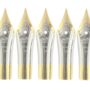 Gullor 5PCS Fountain Pen Nibs Fit Jinhao 250/301/500/5099/8802/9009/5000, Gold, Medium Nib