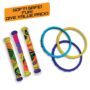 Prime Time Toys Diving Masters Power Pack Pool Diving Toy (3 - Dizzy Dive Rings / 3 - Fabr
