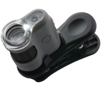 Carson MicroMini 20x LED Lighted Pocket Microscope with Built-in LED and UV Flashlight and