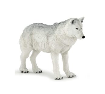 Papo -Hand-Painted – Figurine -Wild Animal Kingdom – Polar Wolf -50195 -Collectible – for