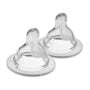 MAM Bottle Nipples Slow Flow Nipple Level 1, for Newborns and Older, SkinSoft Silicone Nip
