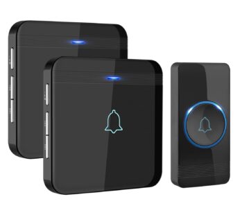 AVANTEK Wireless Doorbell, D-3B Waterproof Door Chime Kit Operating at over 1300 Feet with