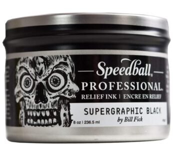 Speedball Professional Relief Ink, Supergraphic Black, 8 Ounce Can