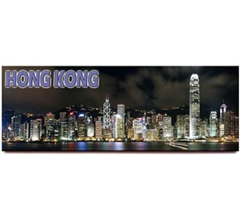 Hong Kong Skyline Panoramic Fridge Magnet Hong Kong SAR Travel Souvenir