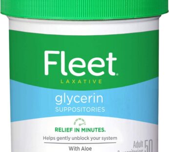 Fleet Adult Glycerin Suppositories 50-Count (2-Pack)