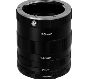 Fotodiox Macro Extension Tube Set Compatible with Fujifilm X-Mount Cameras for Extreme Mac
