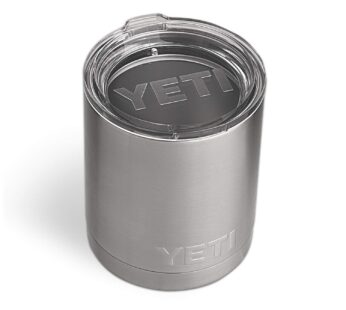 YETI Rambler 10 oz Lowball, Vacuum Insulated, Stainless Steel with Standard Lid, Stainless