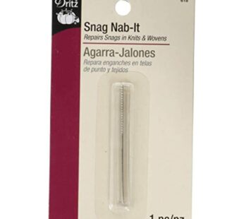 Dritz 2-1/2″ Nab Knits & Wovens, 1 Count Snag Repair, Nickel