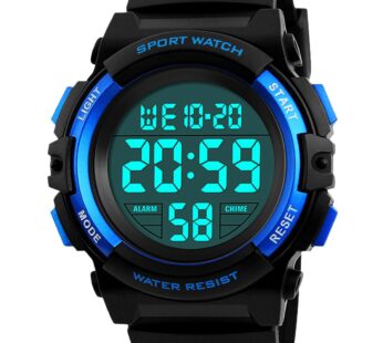 KIDPER Kids Digital Watch, Boys Sports Waterproof Led Watches with Alarm Wrist Watches for